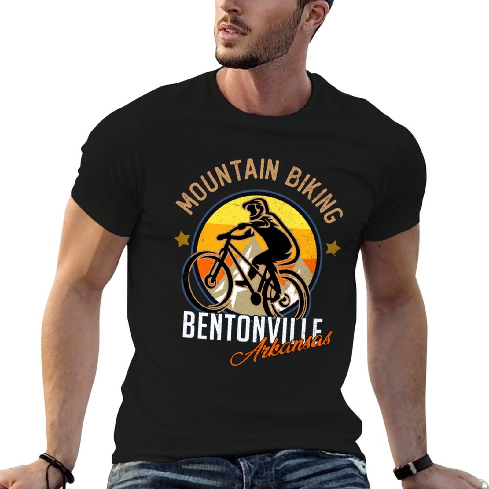Mountain Biking In Arkansas - Bentonville Arkansas Mountain Biking T-Shirt Kaus