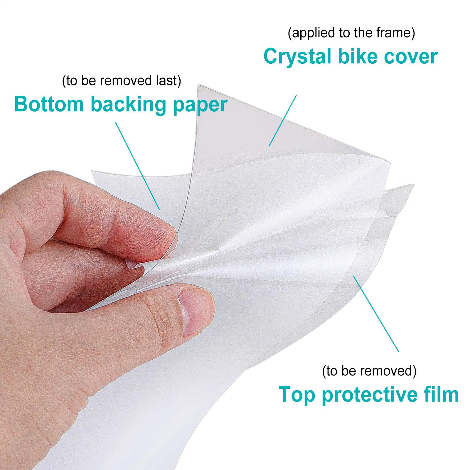 Chainstay Protector Wrap - Pelindung Rangka Sepeda Gunung PVC Transparan