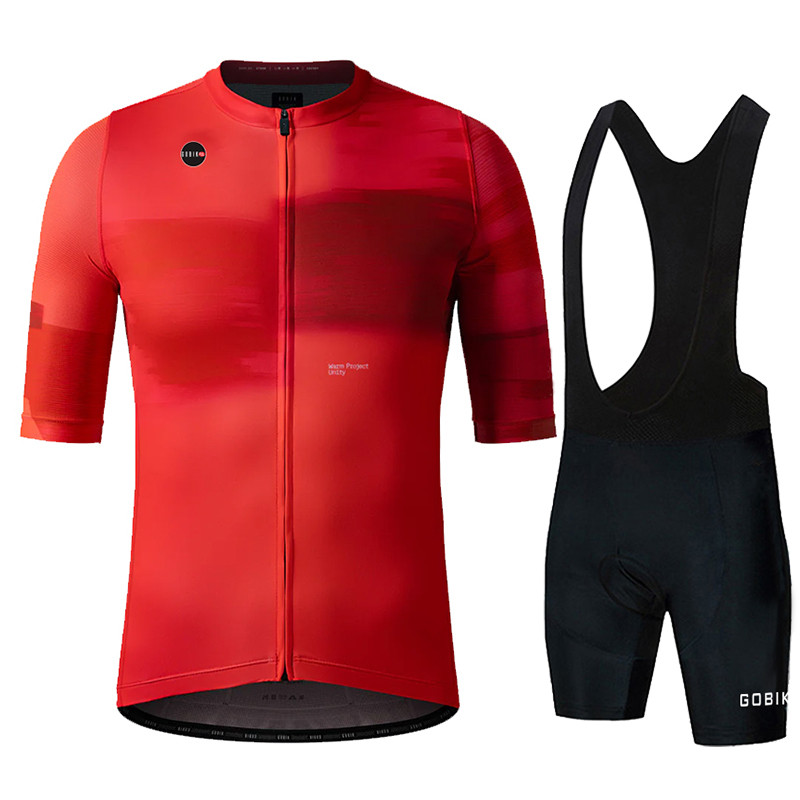 Mountain Biking Jerseys Men - Gobikful Jersey bersepeda tim 2024, pakaian