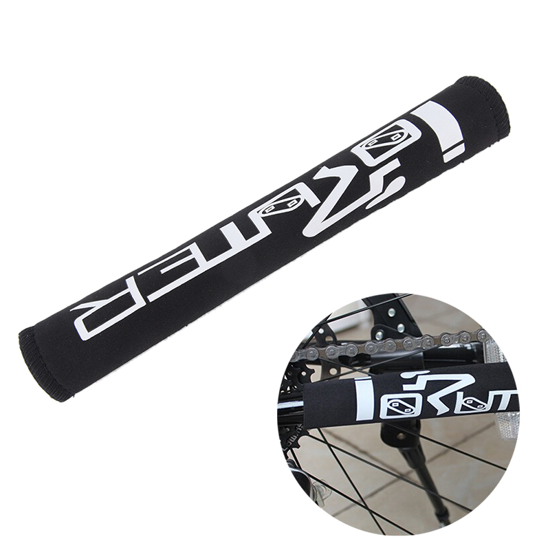 Chainstay Protector Wrap - Pelindung rantai sepeda hitam, 1 buah