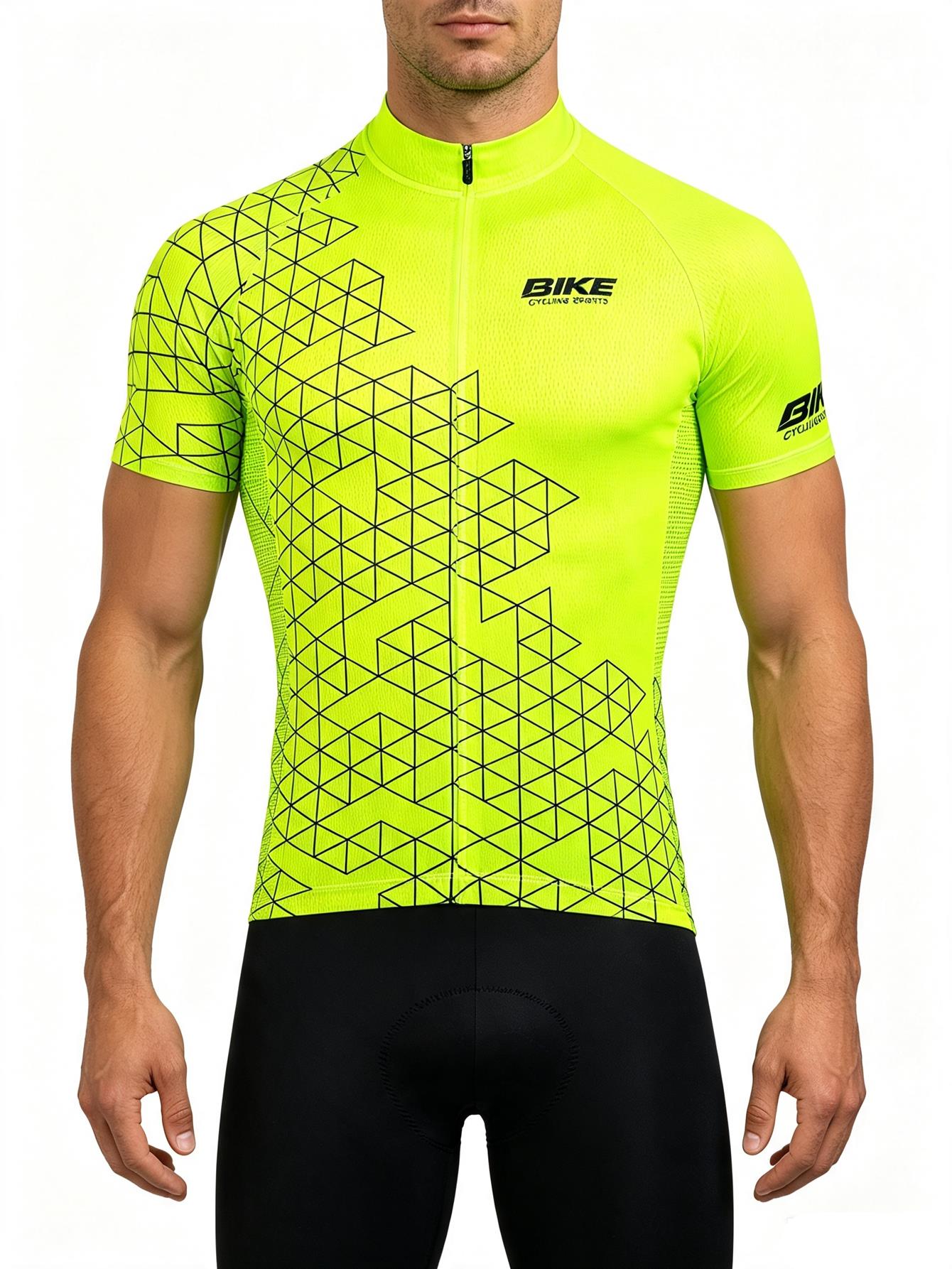 Mountain Biking Jerseys Men - Set Jersey Bersepeda Musim Panas untuk