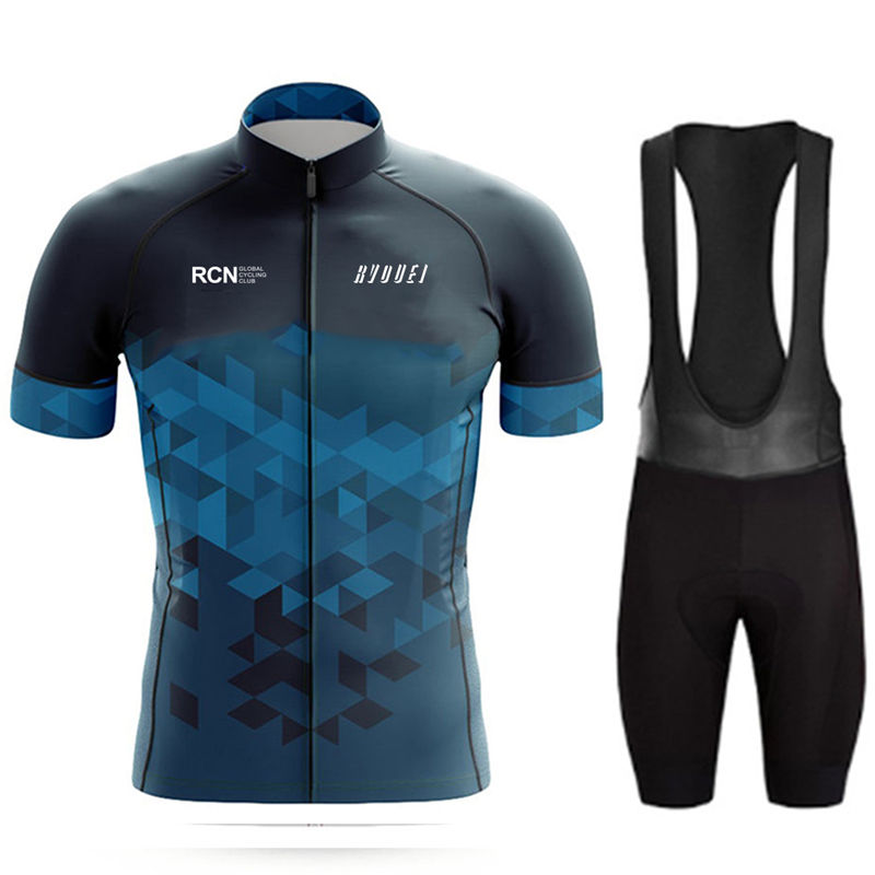 Mountain Biking Jerseys Men - Rcn Rvouei Set Jersey Bersepeda Pakaian