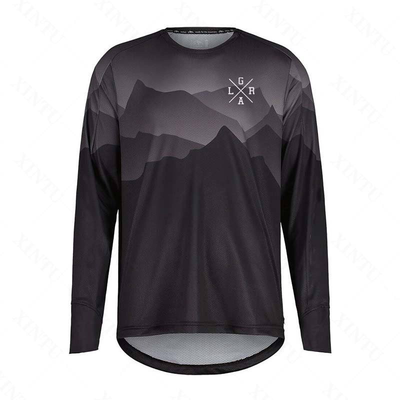 Jersey Sepeda Motor Pria Lrga  - Mountain Biking Jerseys Men ulasan dan harga