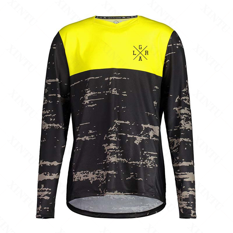 Jersey Sepeda Motor Pria Lrga  - Mountain Biking Jerseys Men ulasan dan harga