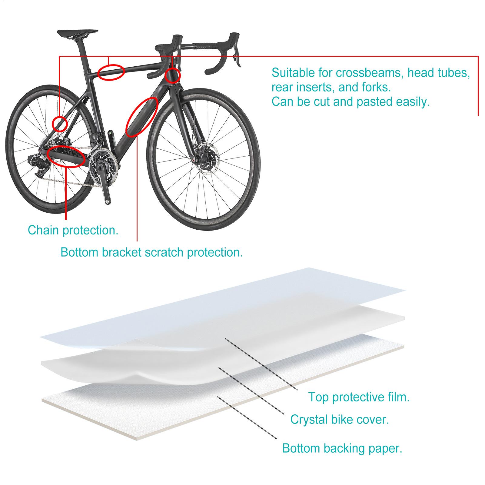 Pita Pelindung Sepeda PVC Tran - Chainstay Protector Wrap ulasan dan harga