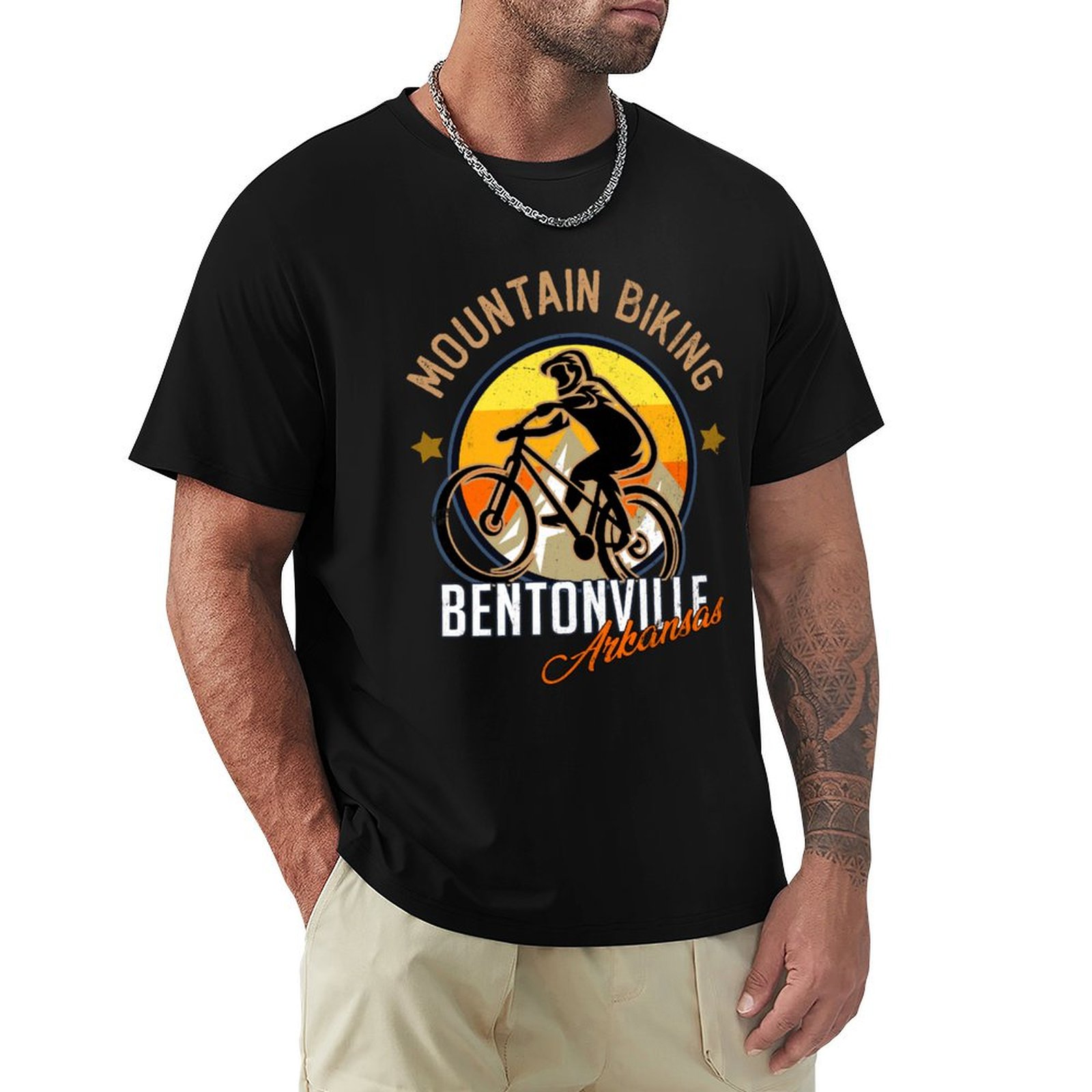 Kaos Bersepeda Gunung Bentonvi - Mountain Biking In Arkansas ulasan dan harga